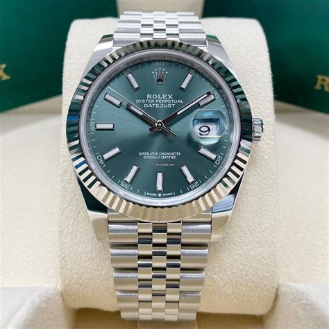 mint green rolex datejust 41|2022 rolex datejust 41mm.